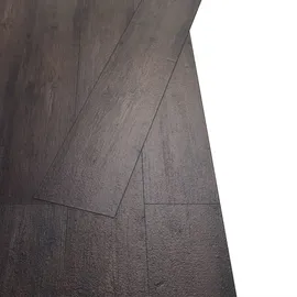 vidaXL PVC-Fliesen Selbstklebend 5,02 m2 2 mm Dunkelbraun