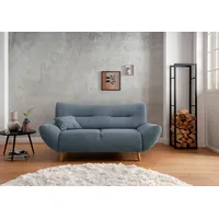 2-Sitzer INOSIGN "Drago" Sofas Gr. B/H/T: 173cm x 81cm x 90cm, Struktur, 2-Sitzer, blau (hellblau) frei im Raum stellbar, versch. Stoffe, 3-, 2-Sitzer & Sessel verfügbar