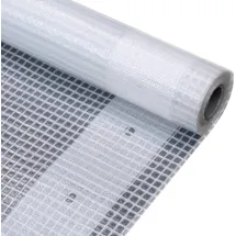 vidaXL Gitter-Abdeckplanen 2 Stk. 260 g/m2 3x6 m Weiß - vidaXL