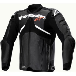 Alpinestars Atem V5, Lederjacke - Schwarz/Weiß - 52