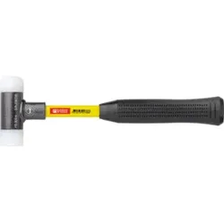 PB Swiss Tools Rückschlagfreier Hammer, mit Nylon-Einsätzen, Superglas-Stiel, 60 mm