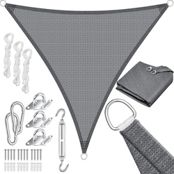 KESSER® Sonnensegel Sonnenschutz Windschutz   HDPE Gewebe   wasserabweisend & windabweisend   5-Fach quer vernäht robust & stabil Schattenspender Garten Balkon Terrasse