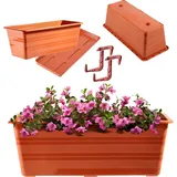 Kadax Blumenkasten 39,5 x 17 x 14 cm Terracotta