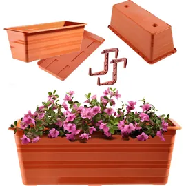 Kadax Blumenkasten 39,5 x 17 x 14 cm Terracotta