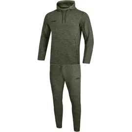 Jako Premium Basics Jogginganzug mit Kapuze khaki meliert M