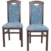 HOFMANN LIVING AND MORE Esszimmerstuhl, (Set), 2 St., Webstoff-Polyester, blau