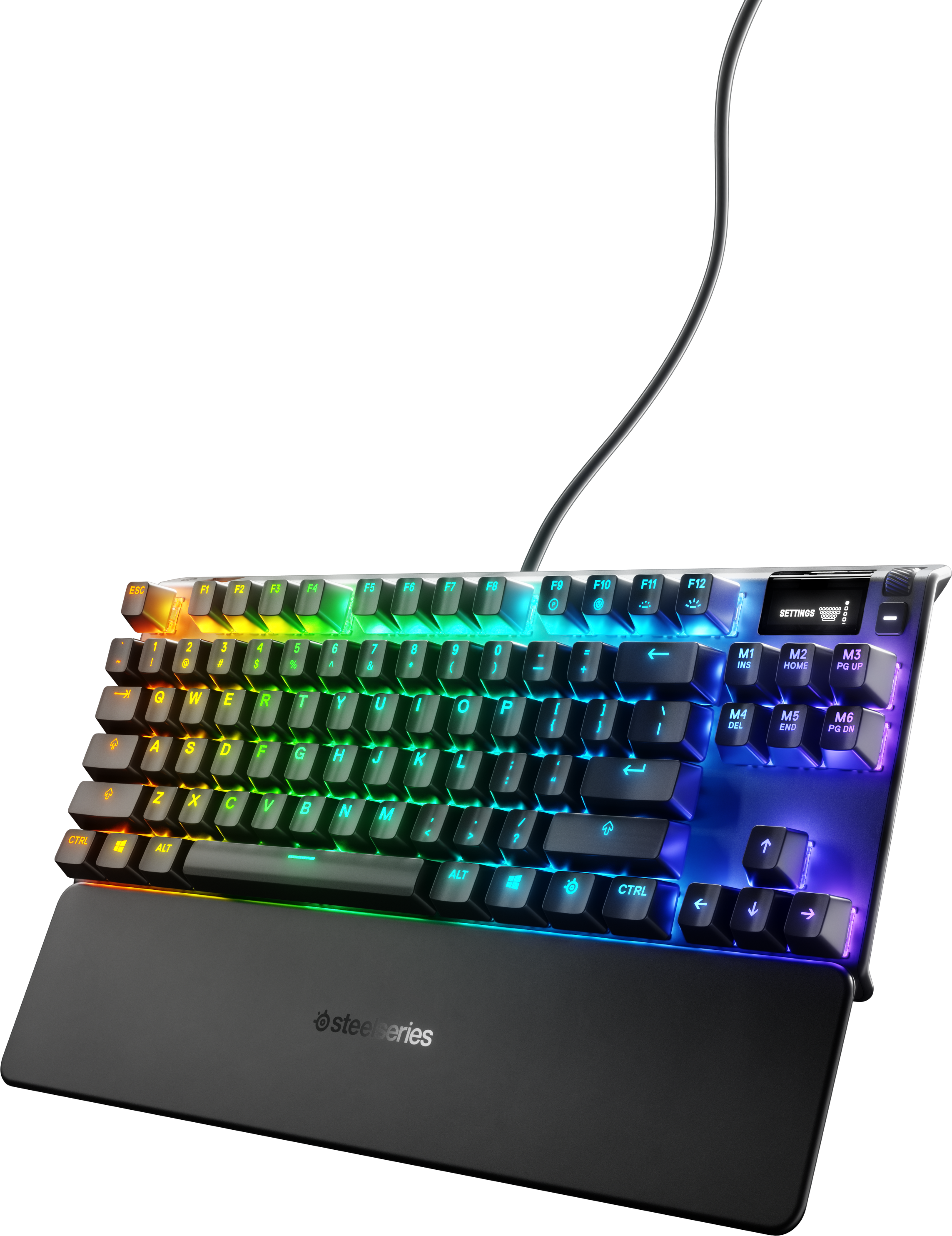 SteelSeries Apex 7 TKL Gaming Tastatur, rote Switche, kabelgebunden