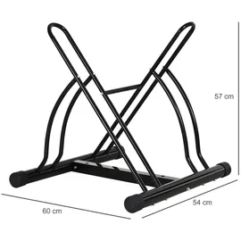 Homcom Fahrradständer Metall schwarz