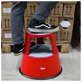 Dönges Rollhocker Metall rot