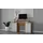 Forte Schreibtisch Net106 Holzoptik Grau
