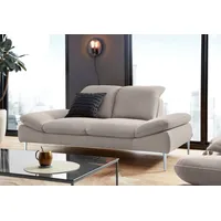 W.SCHILLIG 2,5-Sitzer enjoy&MORE, mit Sitztiefenverstellung, Füße Chrom glänzend, Breite 232 cm braun