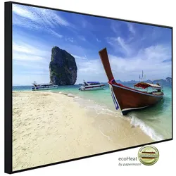 papermoon Infrarotheizung »EcoHeat - Boot am Strand«, Matt-Effekt - bunt