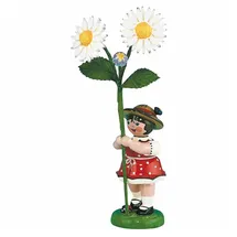 Hubrig Volkskunst GmbH Hubrig-Volkskunst Blumenmädchen mit Gänseblümchen * Höhe 11cm