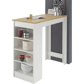 Stolkom Bartisch Mojito 115 x 103 x 50 cm Braun/Weiß