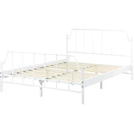 Beliani Mauressac 140 x 200 cm Weiß