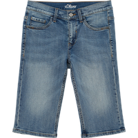 s.Oliver Boy's 2128440 Jeans Bermuda, Seattle Slim Fit, Blue, 164/BIG