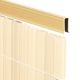 Videx Videx-U-Profil für Sichtschutzmatte Rügen, Bambus, 150cm (Lieferung: 2 x 75cm)