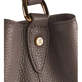 lazarotti Bologna Leather Beuteltasche Leder Grau
