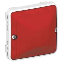 Einsatz Lichtsignal Feuchtraum Modular Plexo 55 grau