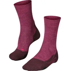 FALKE TK2 Wool Damen Socken, Burgundy, 35-36