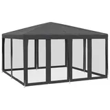 vidaXL Partezelt 4 x 4 m inkl. 8 Seitenteile Anthrazit