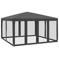 vidaXL Partezelt 4 x 4 m inkl. 8 Seitenteile Anthrazit