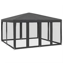 vidaXL Partezelt 4 x 4 m inkl. 8 Seitenteile Anthrazit