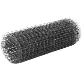 vidaXL Drahtzaun 10 x 0,5 m Grau/Stahl
