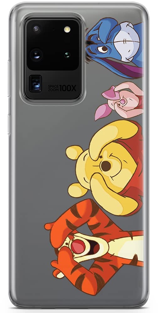 ERT GROUP Handyhülle für Samsung S20 Ultra Original und offiziell Lizenziertes Disney Muster Winnie The Pooh and Friends 036 optimal an die Form des Handy angepasst, teilweise transparent