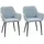 Homcom Esszimmerstühle Essstühle Blau 59,5 x 56,5 x 81 cm