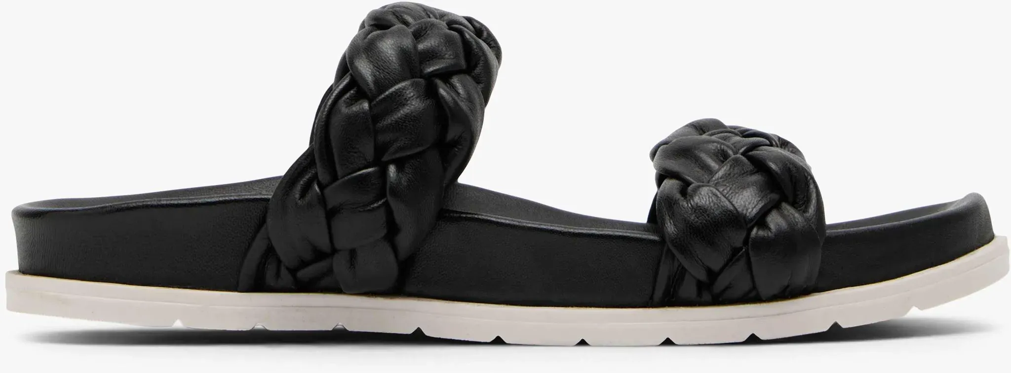 CAFE MODA  Flache Pantolette Schwarz, Damen, Größe: 37, Material: Synthetik - CAFE MODA  Flache Pantolette Schwarz, Damen, Größe: 37, Material: Synthetik - woman - Schwarz