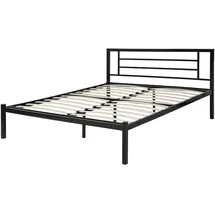 Beliani Cusset 140 x 200 cm Schwarz