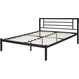 Beliani Cusset 140 x 200 cm Schwarz