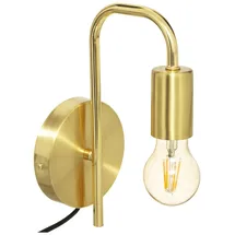 Atmosphera Keli Wandlampe, Durchmesser 12 cm, goldfarbenes Metall