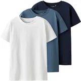 two soon 3er-Pack T-Shirt in Navy Blazer – Gr.: 158/164