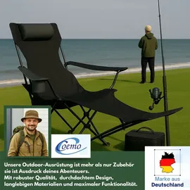 Coemo Campingstuhl Schwarz