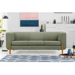 3-Sitzer INOSIGN "Gaut", grau (hellgrau), B:220cm H:76cm T:88cm, Sofas, 3-Sitzer