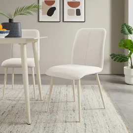 OTTO home 4-Fußstuhl Allyae Strukturstoff creme