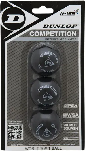 COMPETITION 3-pack Squash Ball