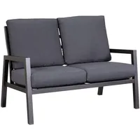 Gardissimo ONTARIO 2 Sitzer Gartenbank Gartenmöbel Sofa mit Alu-Gestell