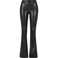 URBAN CLASSICS Synthetic Leather Flared Hosen Black S