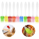 10 Stück Backpinsel Silikon Backpinsel Küche Silikon Pinsel Hitzebeständige Pinsel Ölpinsel für BBQ Backen Gebäck Grillen Kochen (zufällige Farbe)