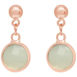 Gemshine Ohrhänger CHALCEDON Ohrringe   Grau Damen 