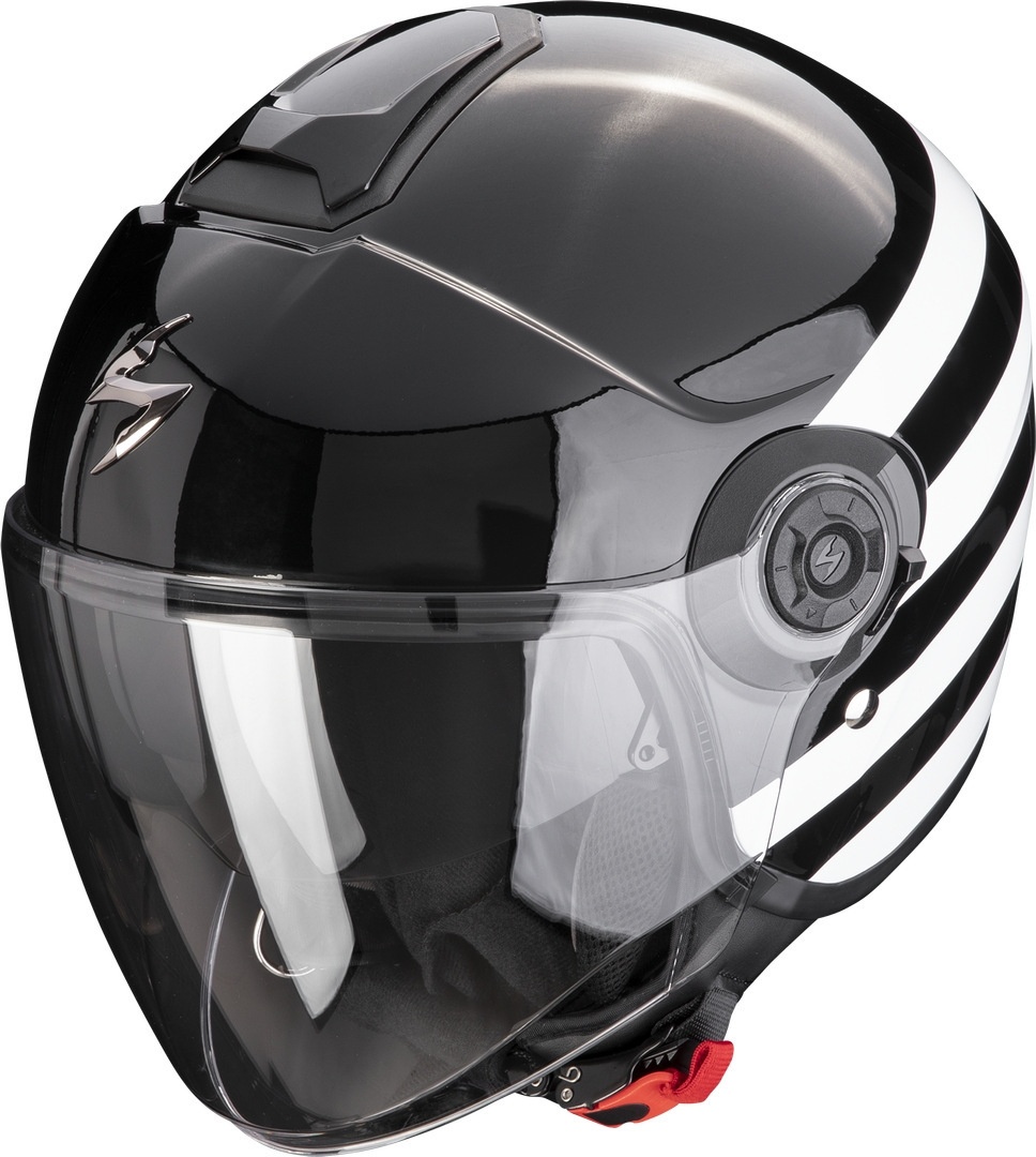 Scorpion Exo-City II Bee Jet helm, zwart-wit, XS 54 55