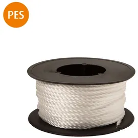 CONACORD Schnur Polyester Gedreht Ø 1,1 mm Länge 40 m Weiß