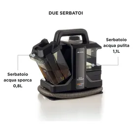 Ariete 2482/00 Teppichreinigungsmaschine Handgeführt Tief/dazwischen Schwarz