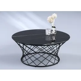M2 Kollektion Gloria Schwarz Metall 80 x 14 x 35 cm