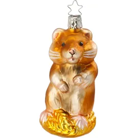 Inges Glas Christbaumschmuck Hamster