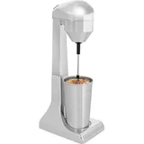 Drink Mixer, Milchshaker Maker mit 500ml Edelstahlbehälter, 100 W Edelstahl Standmixer Elektrischer Getränkemixer Eiweißshaker Smoothie Maker für Smoothies Milchshakes Getränke Saucen