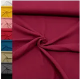 MAGAM-Stoffe Stoff "Greta", Musselin Stoff Double Gauze uni 100% Baumwolle ÖKO-TEX Meterware 50cm rot